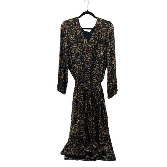 Lane Bryant Plus Size 28 Floral Paisley Midi Dress Zip Back - Picture 1 of 16